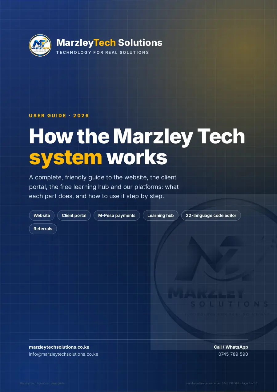 User guide page 1 of 18