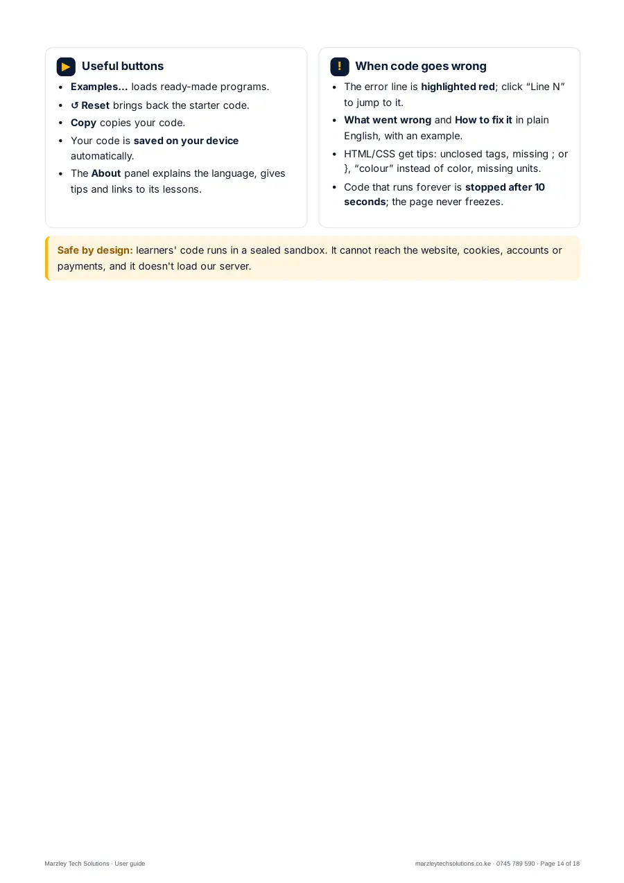 User guide page 14 of 18